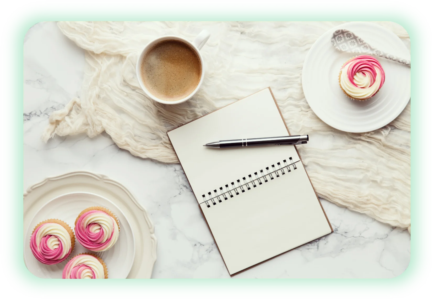 Escribe tu diario tomando café 