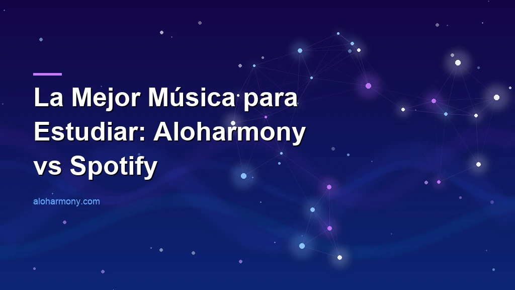 La Mejor Música para Estudiar: Aloharmony vs Spotify